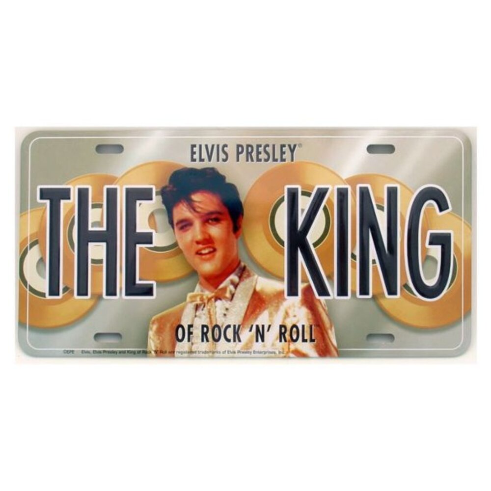 Elvis Presley Rock N Roll Vanity License Plate New  OfficeCL